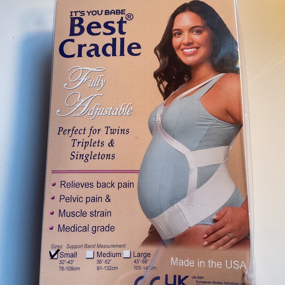 ITS YOU BABE PRENATAL CRADLE MATERNITY PREGNANCY SUPPORT TORSO BACK ABDOMEN Smal